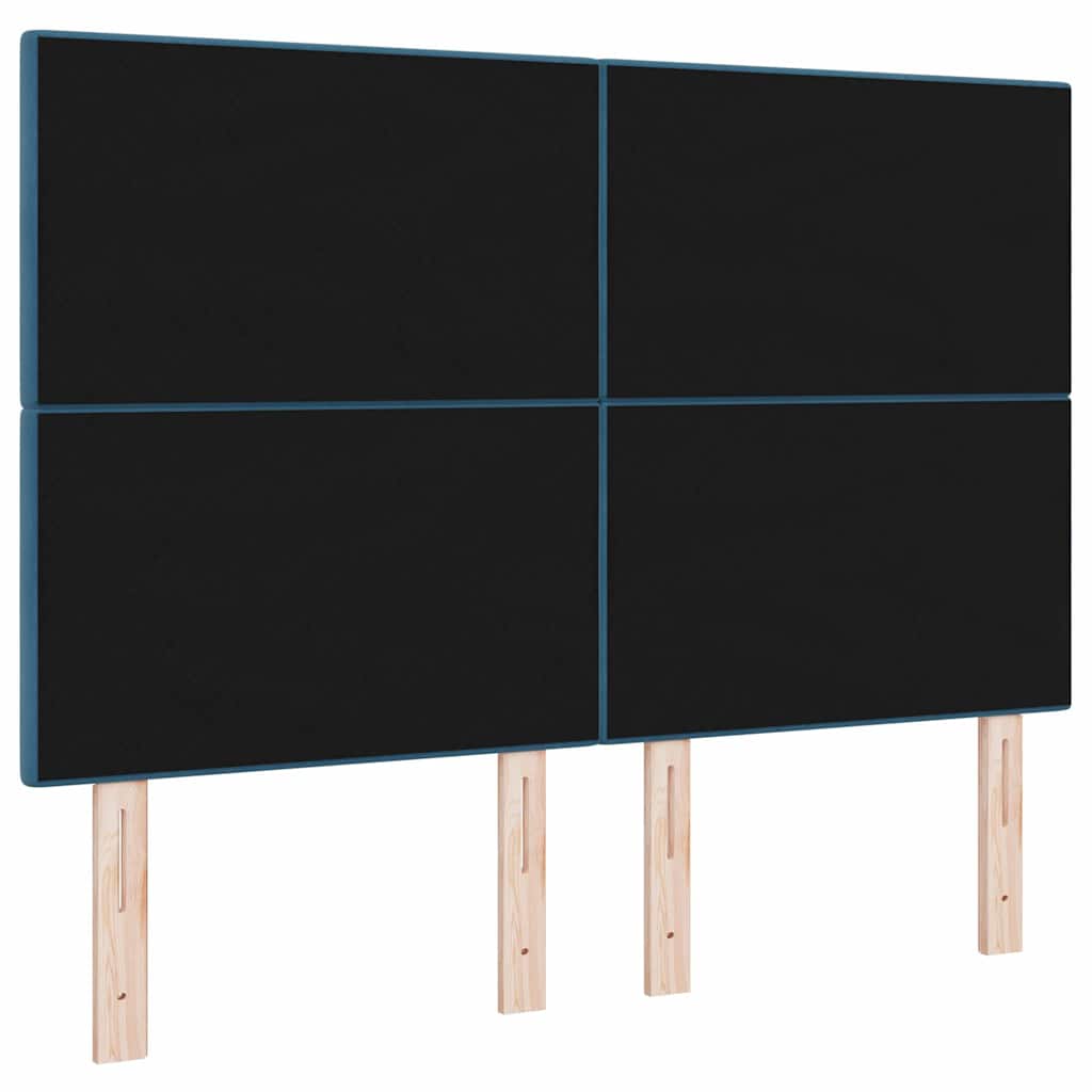 Tête de lit avec tête de lit Bleu foncé 160 cm Cuir synthétique - XIOS