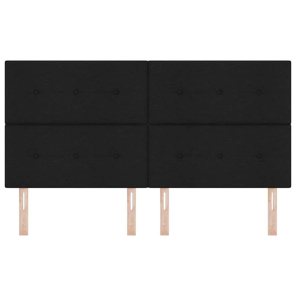 Tête de lit avec tête de lit Noir 180 cm Cuir synthétique