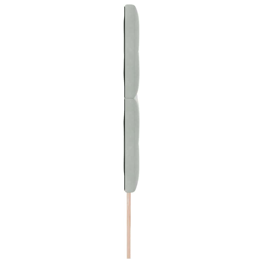 Tête de lit avec tête de lit Gris clair 180 cm Cuir synthétique - XIOS