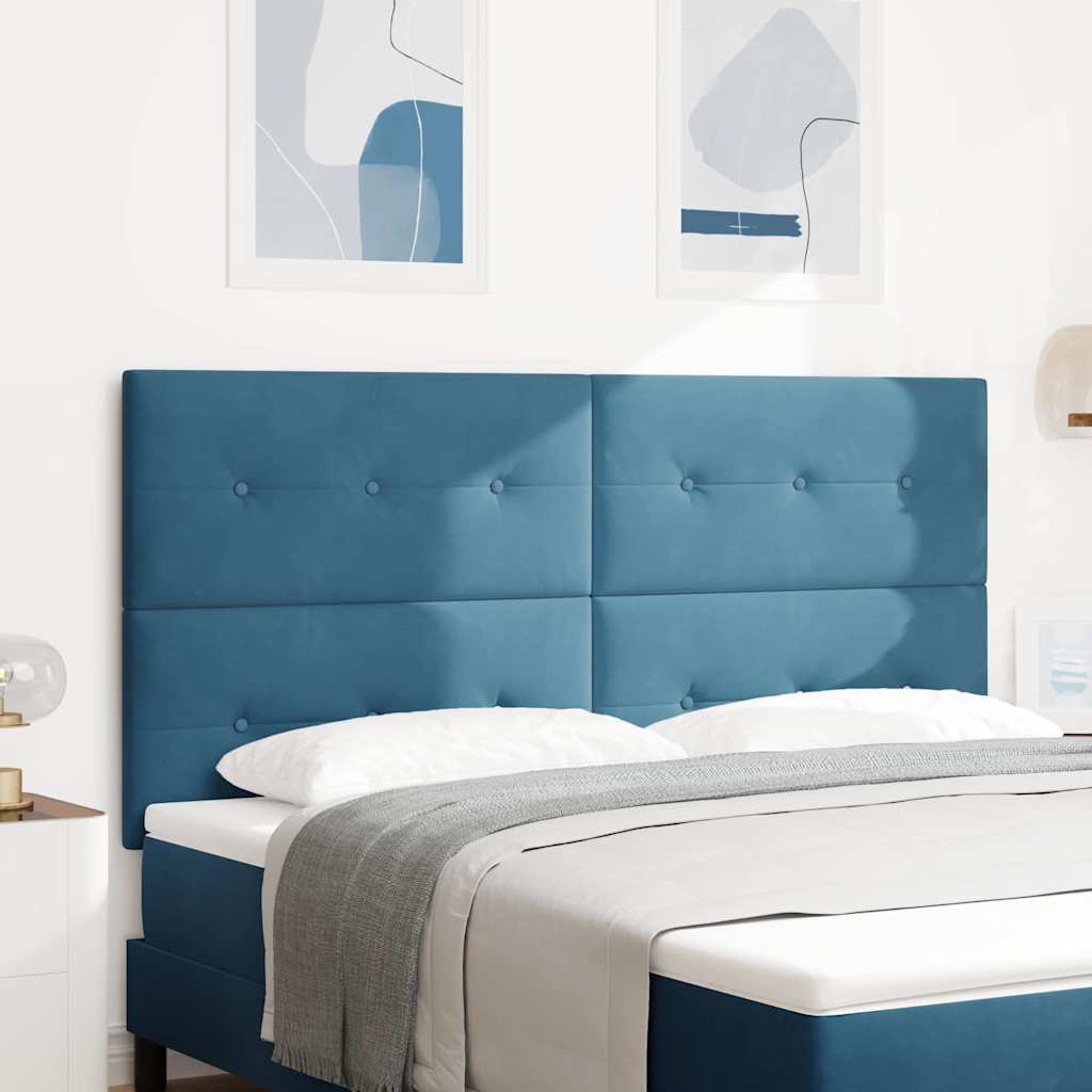 Tête de lit avec tête de lit Bleu foncé 180 cm Cuir synthétique - XIOS