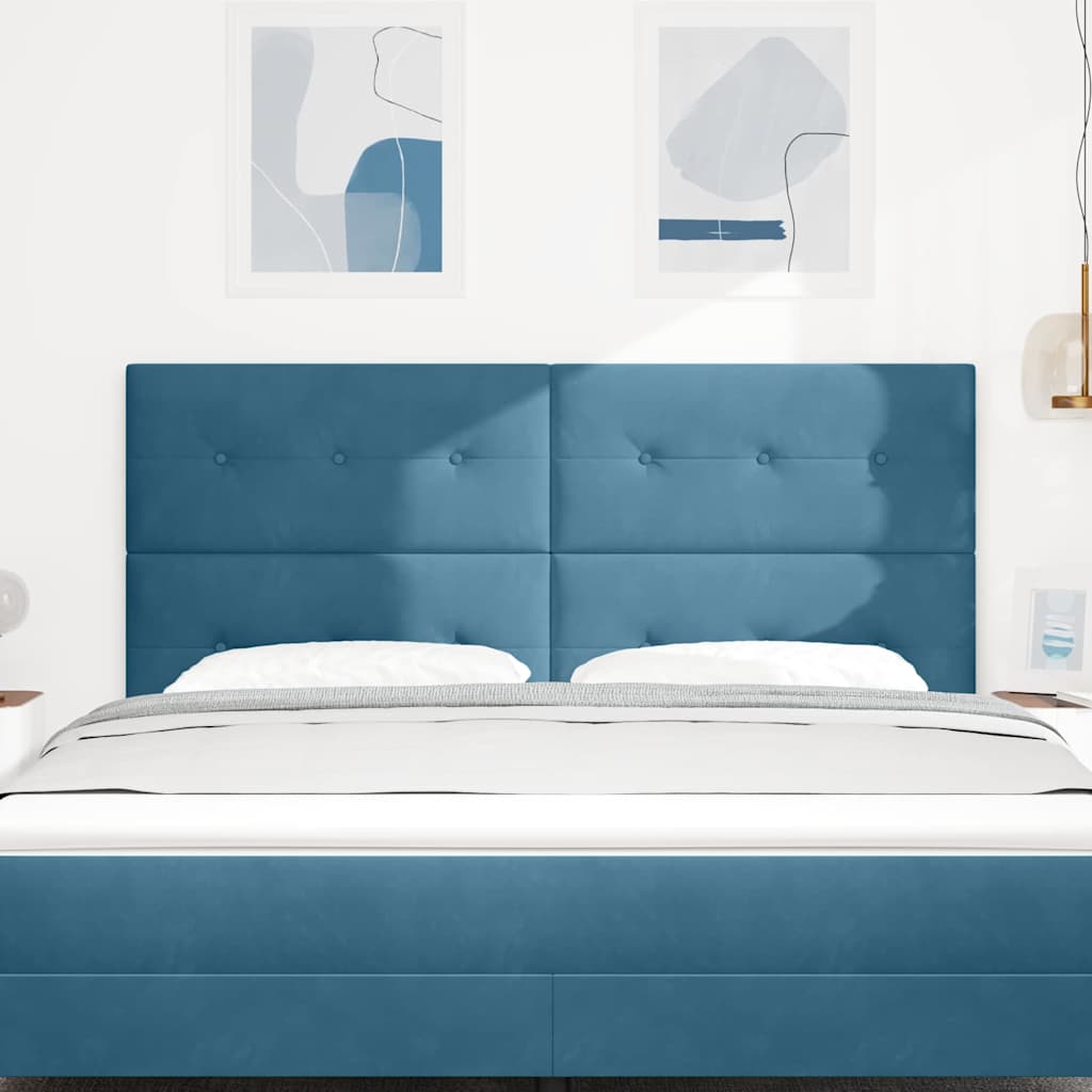 Tête de lit avec tête de lit Bleu foncé 180 cm Cuir synthétique - XIOS