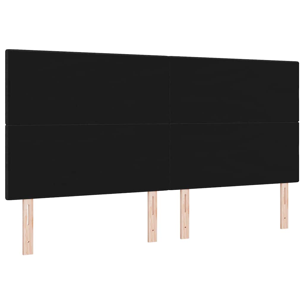 Tête de lit avec tête de lit Noir 200 cm tissu - XIOS