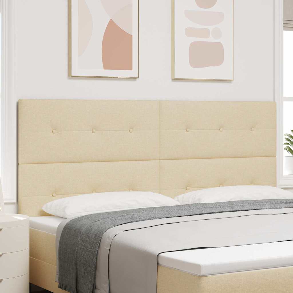 Tête de lit avec tête de lit Crème 200 cm Cuir synthétique - XIOS