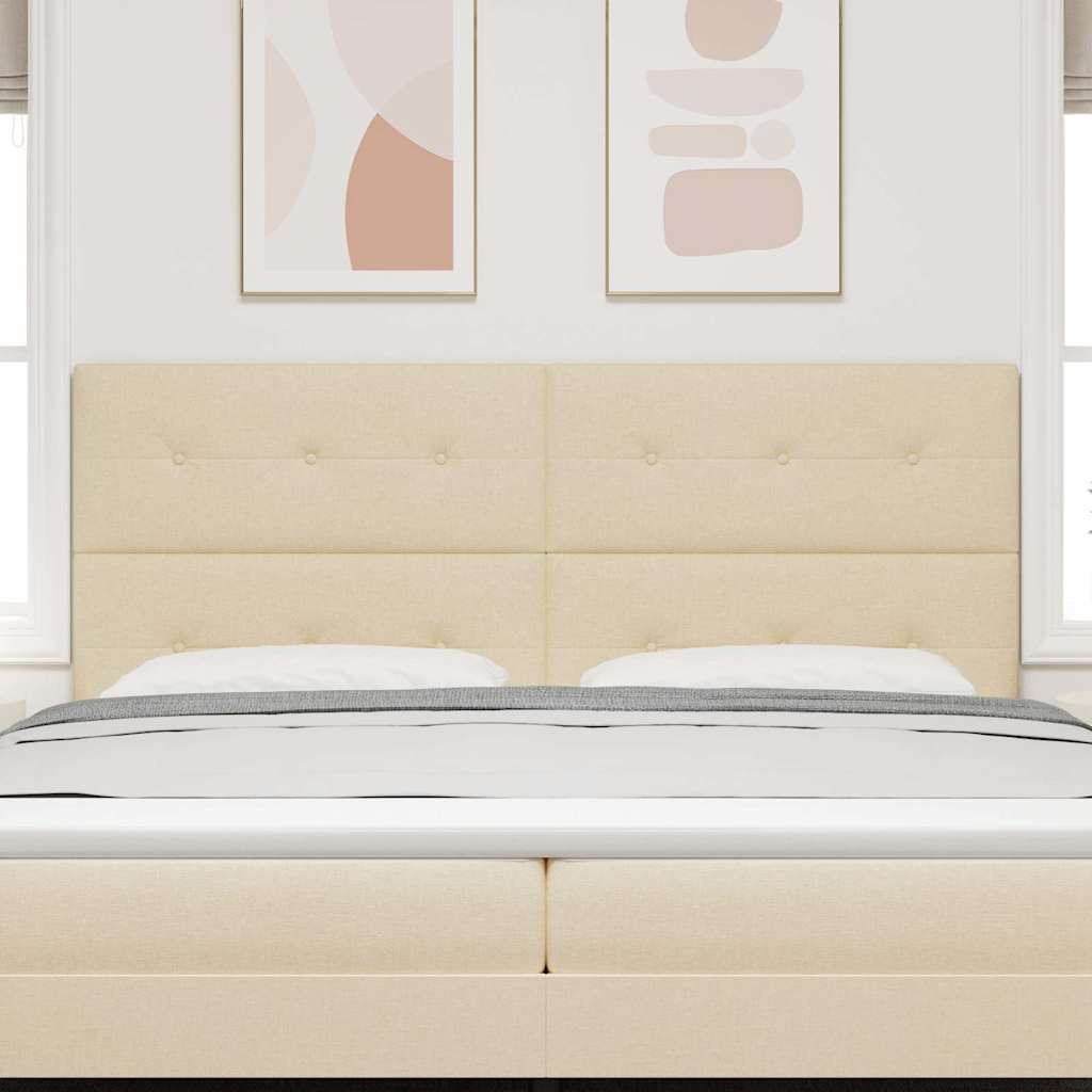 Tête de lit avec tête de lit Crème 200 cm Cuir synthétique - XIOS