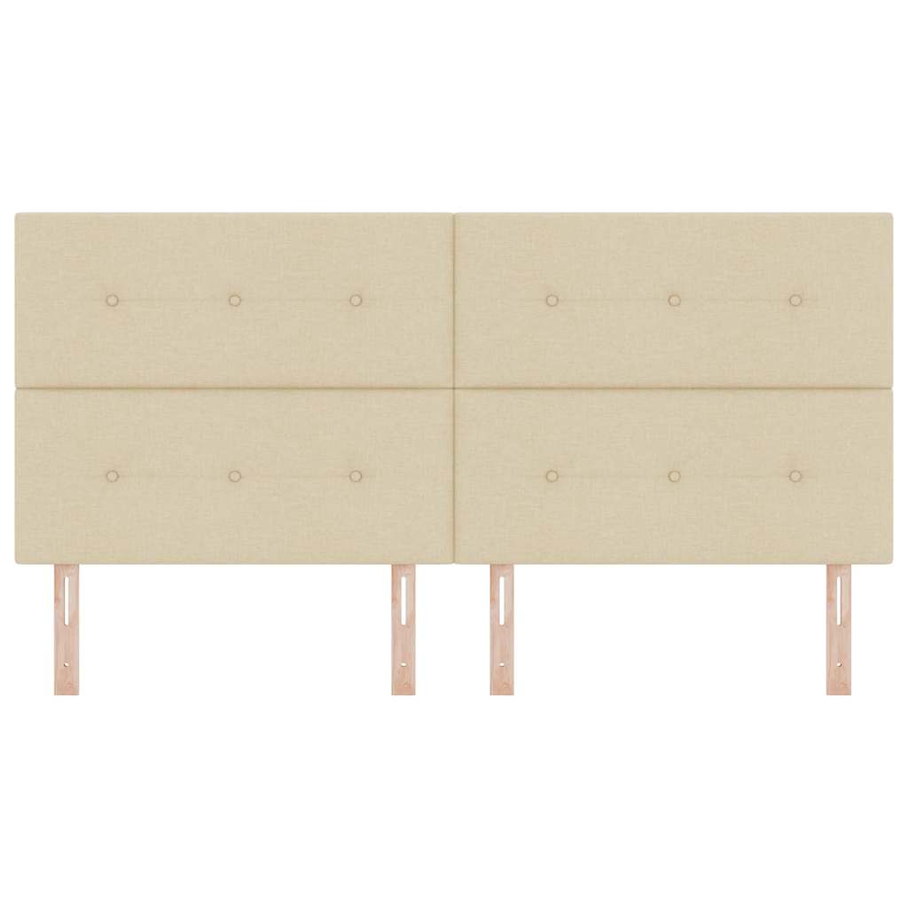 Tête de lit avec tête de lit Crème 200 cm Cuir synthétique - XIOS