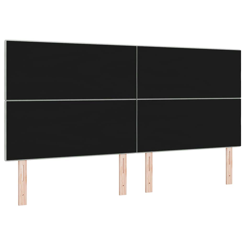Tête de lit avec tête de lit Gris clair 200 cm Cuir synthétique - XIOS