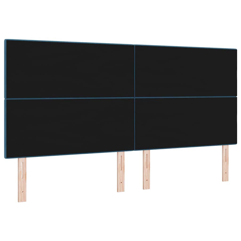 Tête de lit avec tête de lit Bleu foncé 200 cm Cuir synthétique - XIOS