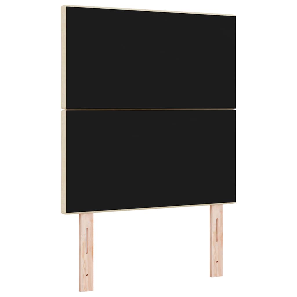 Tête de lit avec tête de lit Crème 80 cm Cuir synthétique