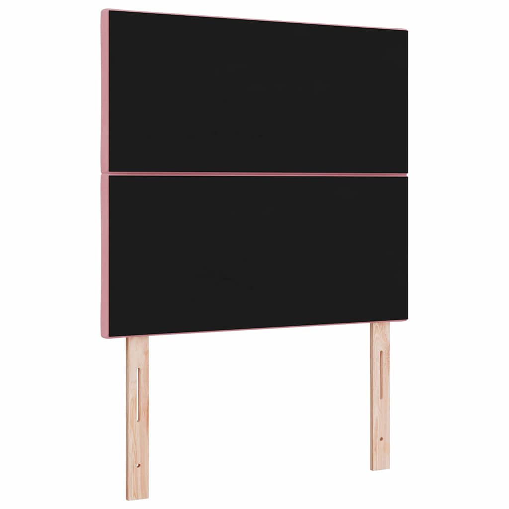 Tête de lit Montage mural Géométrique Rose 100 cm Velours - XIOS