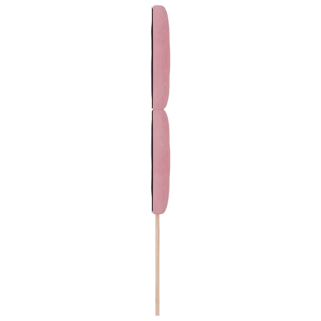 Tête de lit Montage mural Géométrique Rose 100 cm Velours - XIOS