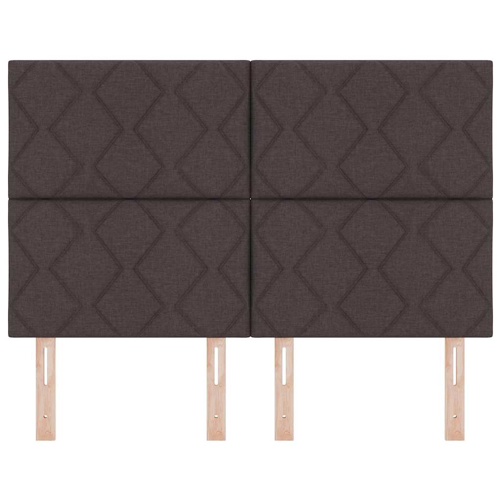 Tête de Lit en Tissu Géométrique Marron foncé 140 cm tissu - XIOS