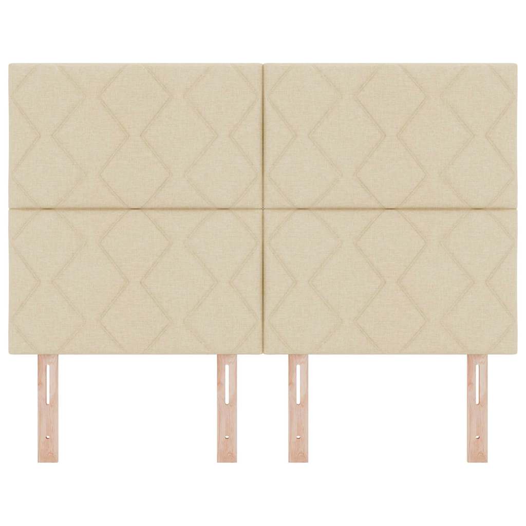 Tête de lit avec tête de lit Crème 160 cm Cuir synthétique