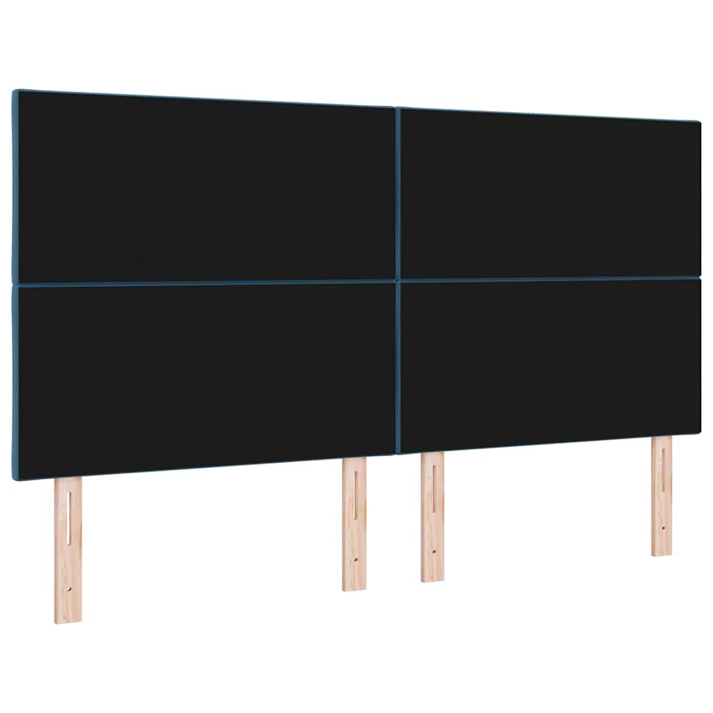 Tête de lit avec tête de lit Bleu foncé 180 cm Velours - XIOS