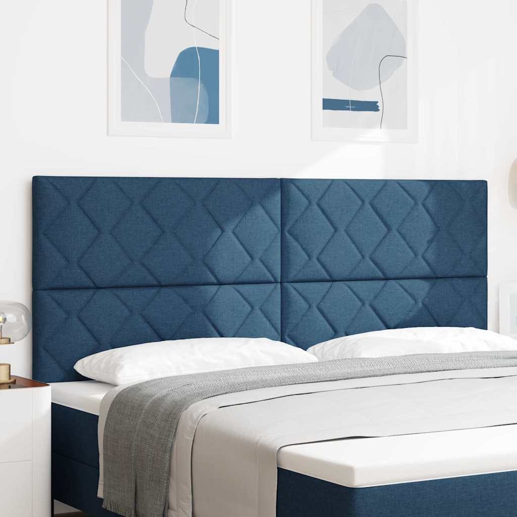 Tête de Lit en Tissu Géométrique Bleu 200 cm tissu - XIOS