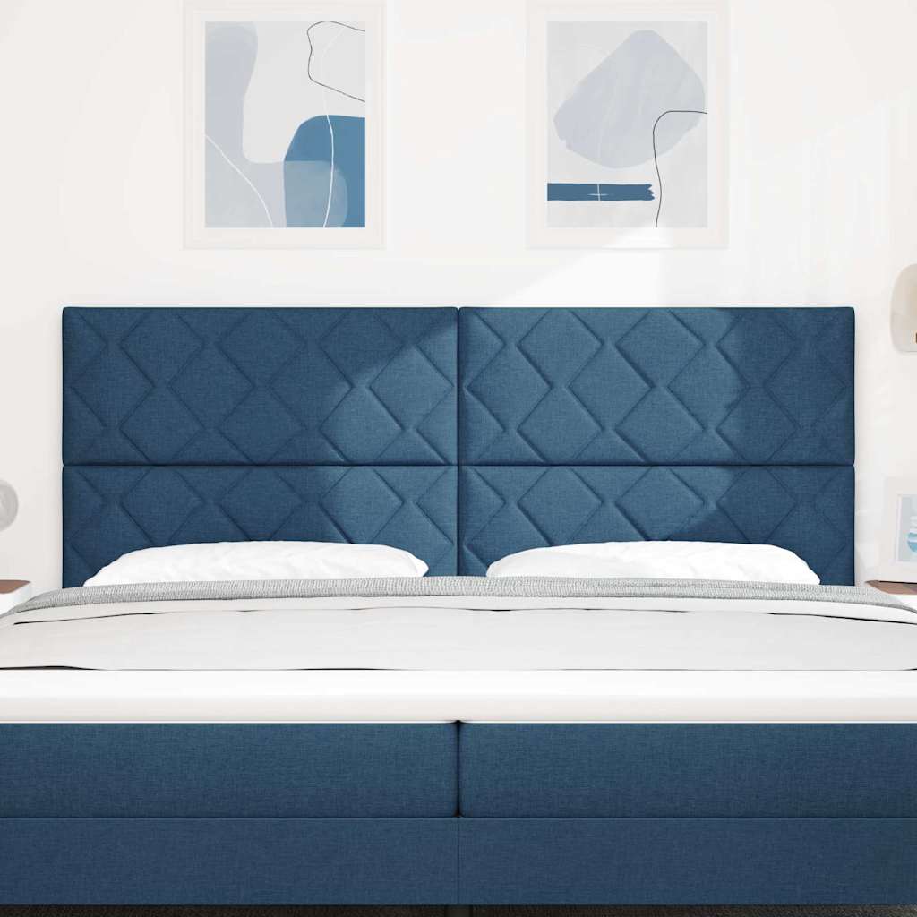 Tête de Lit en Tissu Géométrique Bleu 200 cm tissu - XIOS