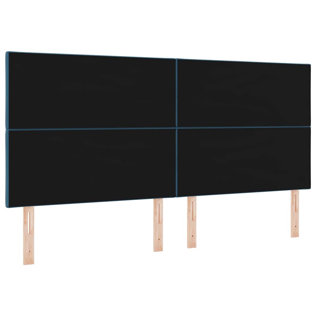 Tête de lit avec tête de lit Bleu foncé 200 cm Velours - XIOS