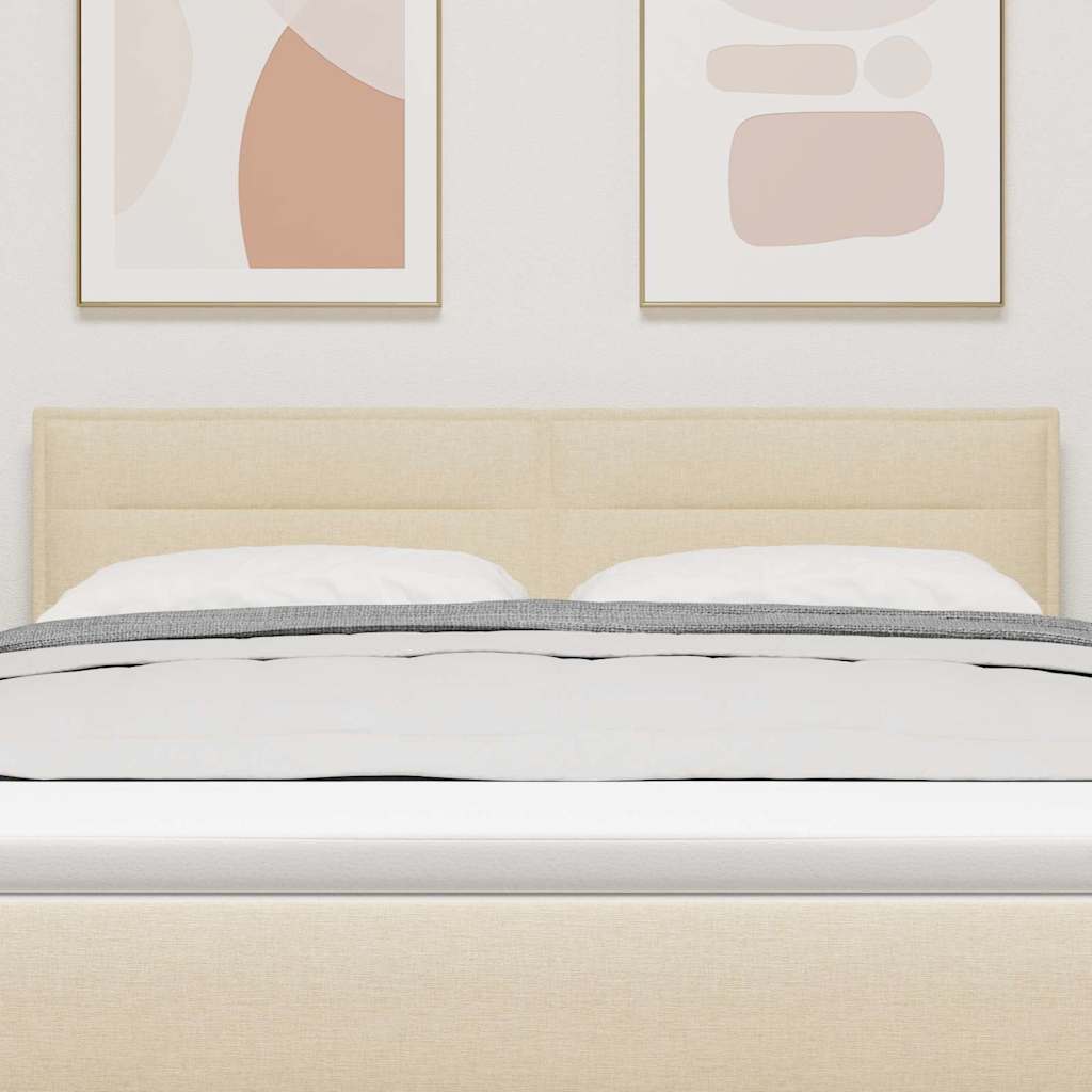 Tête de lit LED avec des lumières à LED Crème 144 cm Polyester - XIOS