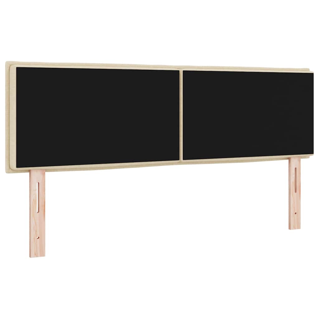 Tête de lit LED avec des lumières à LED Crème 144 cm Polyester - XIOS