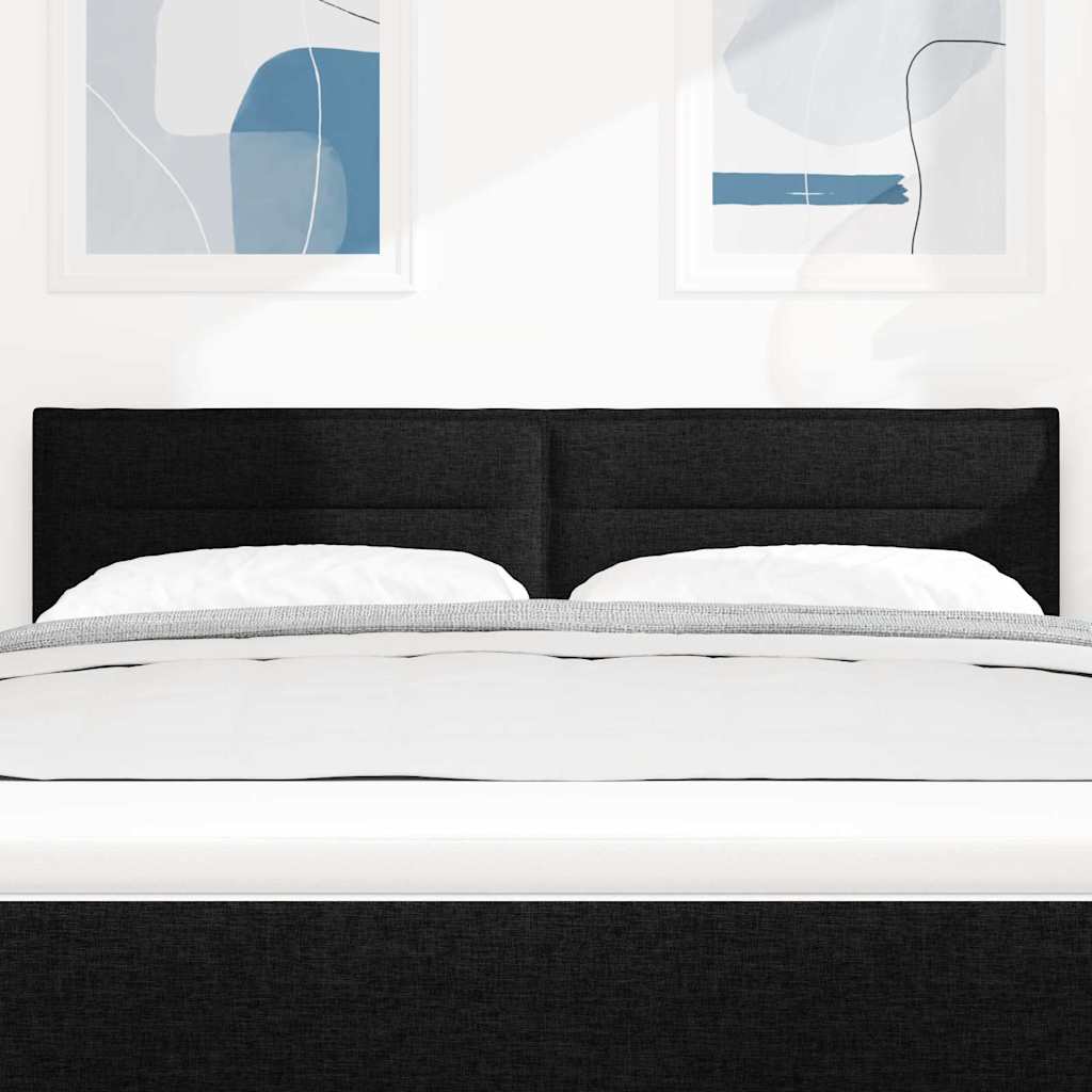 Tête de lit LED avec des lumières à LED Noir 160 cm Polyester - XIOS
