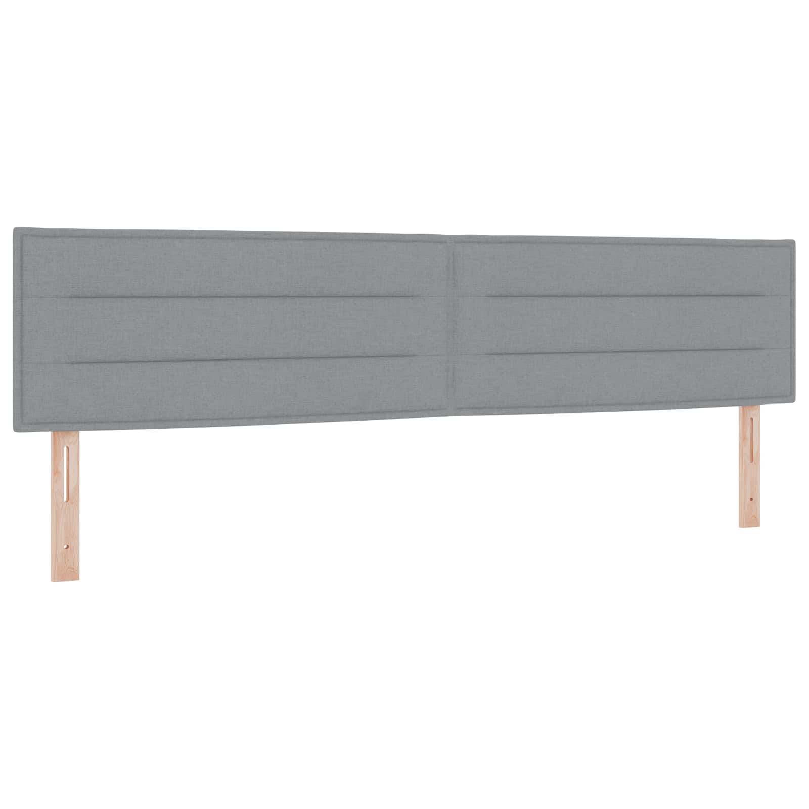 Tête de lit LED avec tête de lit Gris clair 200 cm Polyester - XIOS