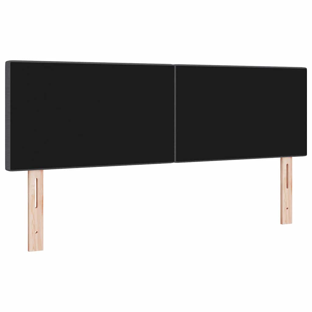 Tête de lit LED Gris foncé 144 cm Tissu en velours côtelé - XIOS