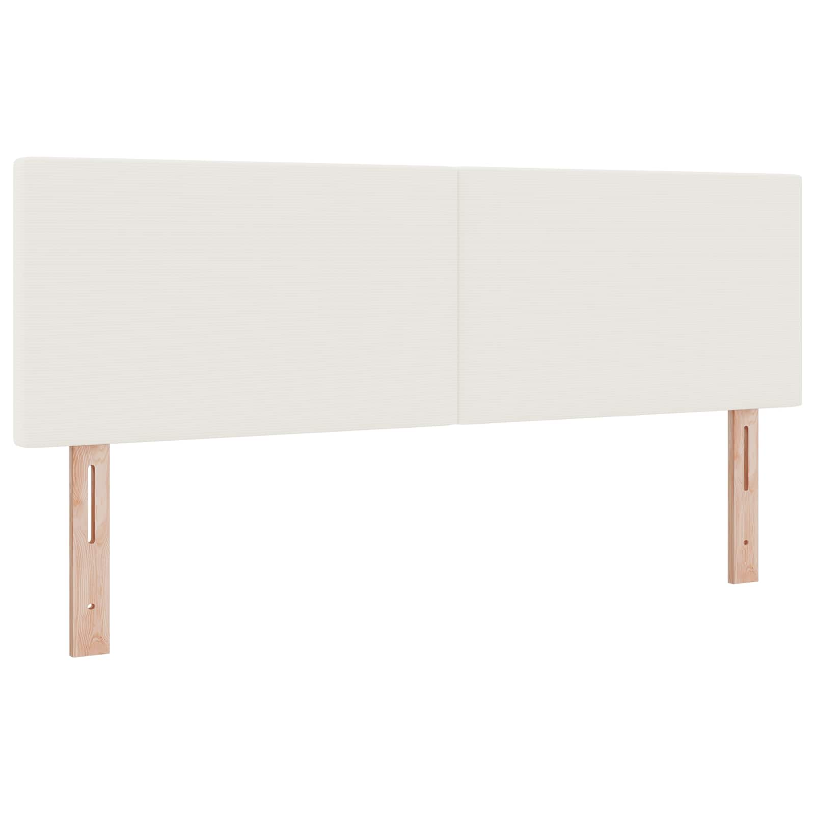 Tête de lit LED avec des lumières à LED Crème 144 cm Polyester - XIOS