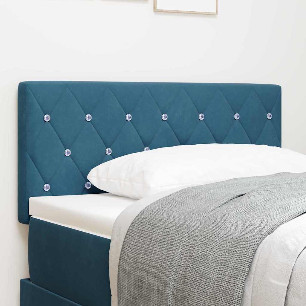 Tête de Lit LED Argyle Bleu foncé 90 cm Velours - XIOS