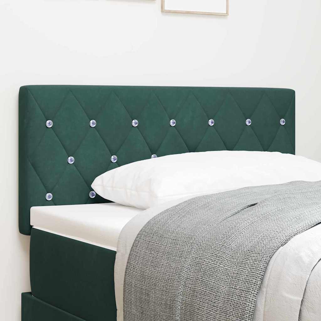 Tête de Lit LED Argyle Vert foncé 100 cm Velours - XIOS