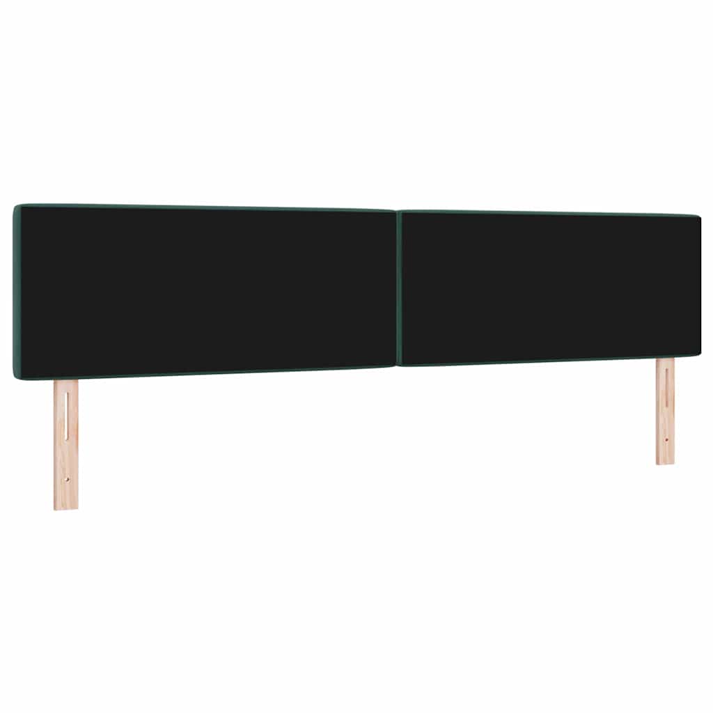 Tête de Lit LED Argyle Vert foncé 100 cm Velours - XIOS