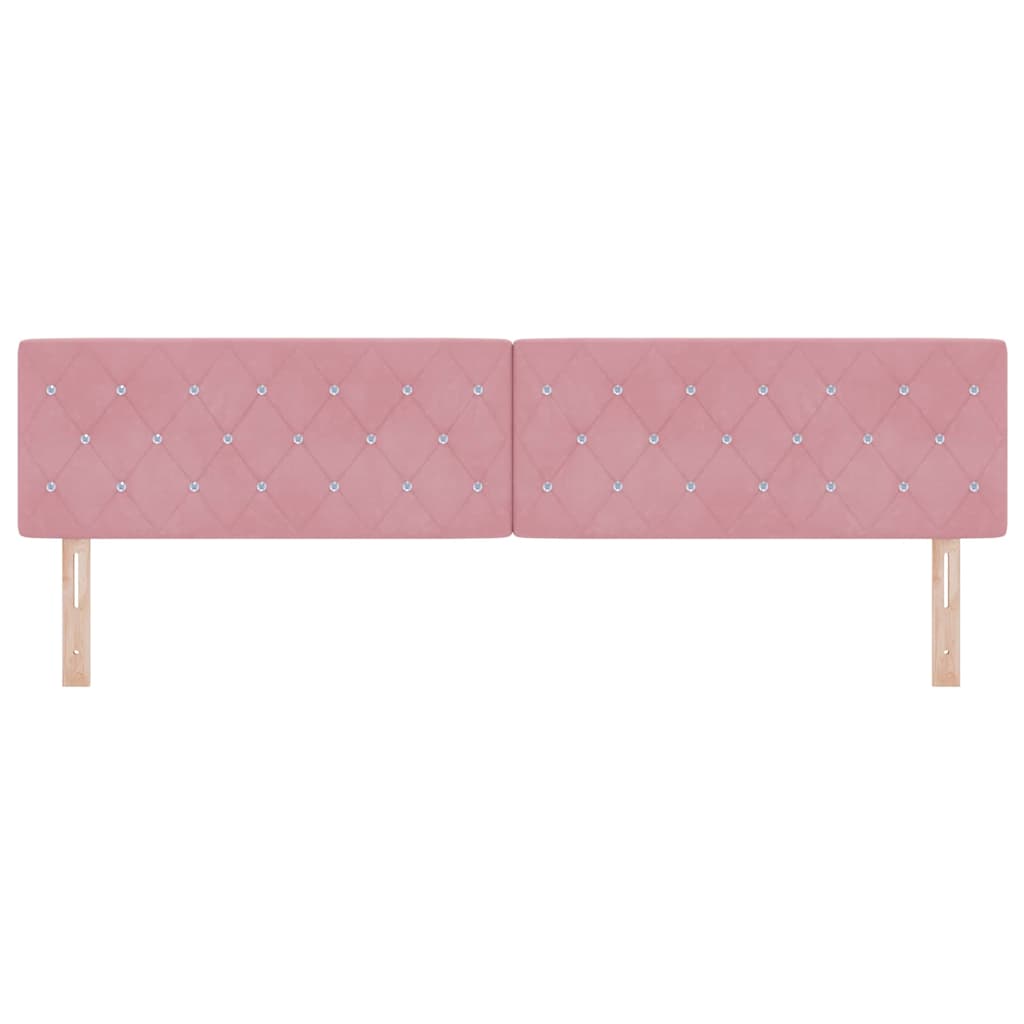 Tête de lit LED avec des lumières à LED Rose 200 cm Polyester - XIOS
