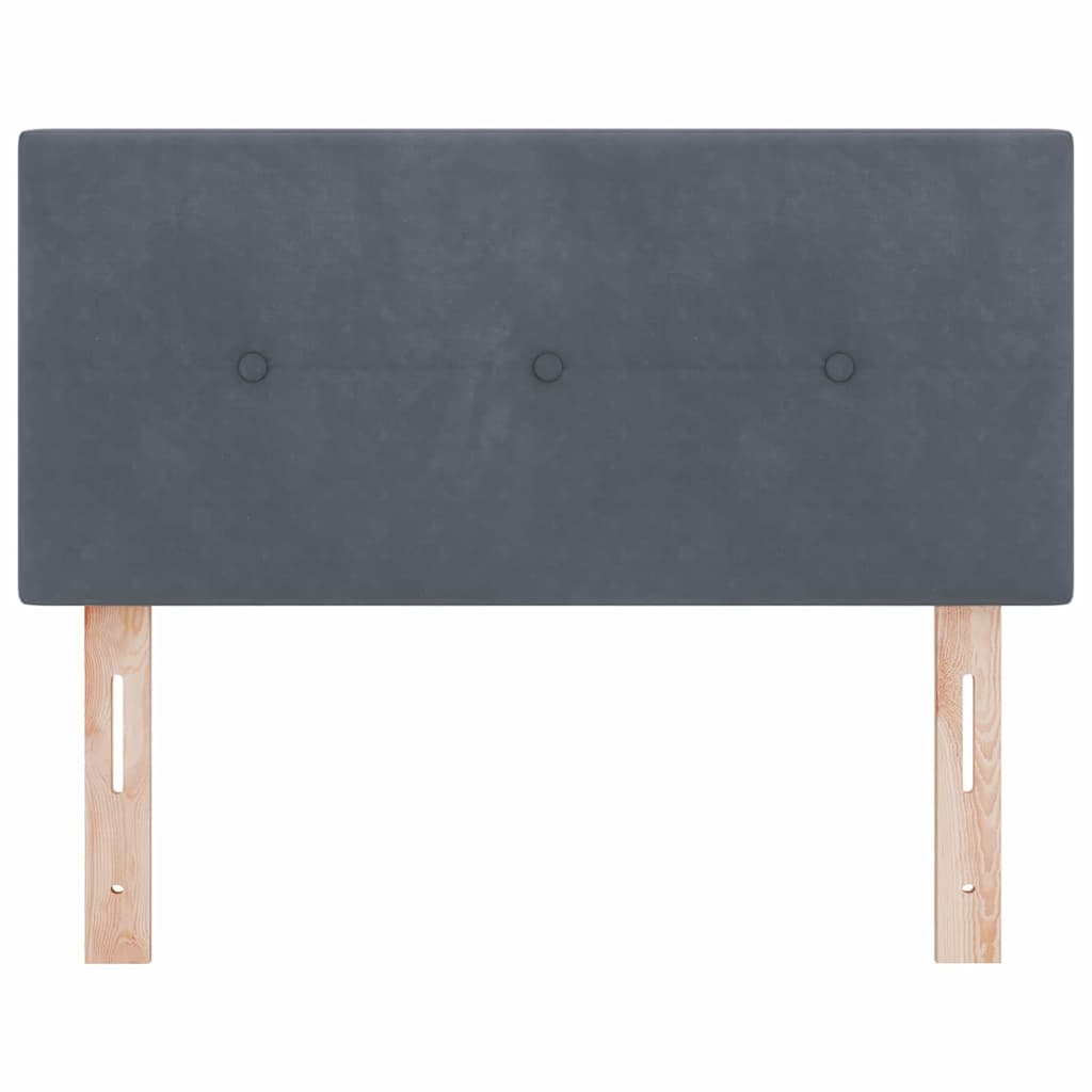 Tête de lit avec des lumières à LED Réglable Gris 90 cm Velours - XIOS