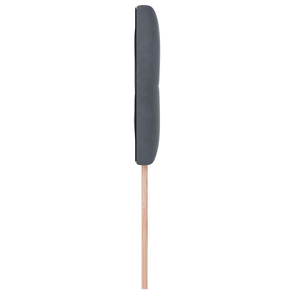 Tête de lit avec des lumières à LED Réglable Gris 90 cm Velours - XIOS