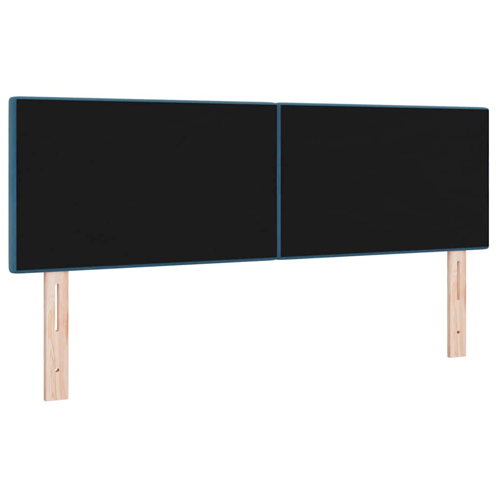 Tête de lit avec des lumières à LED Réglable Bleu 72 cm Velours - XIOS