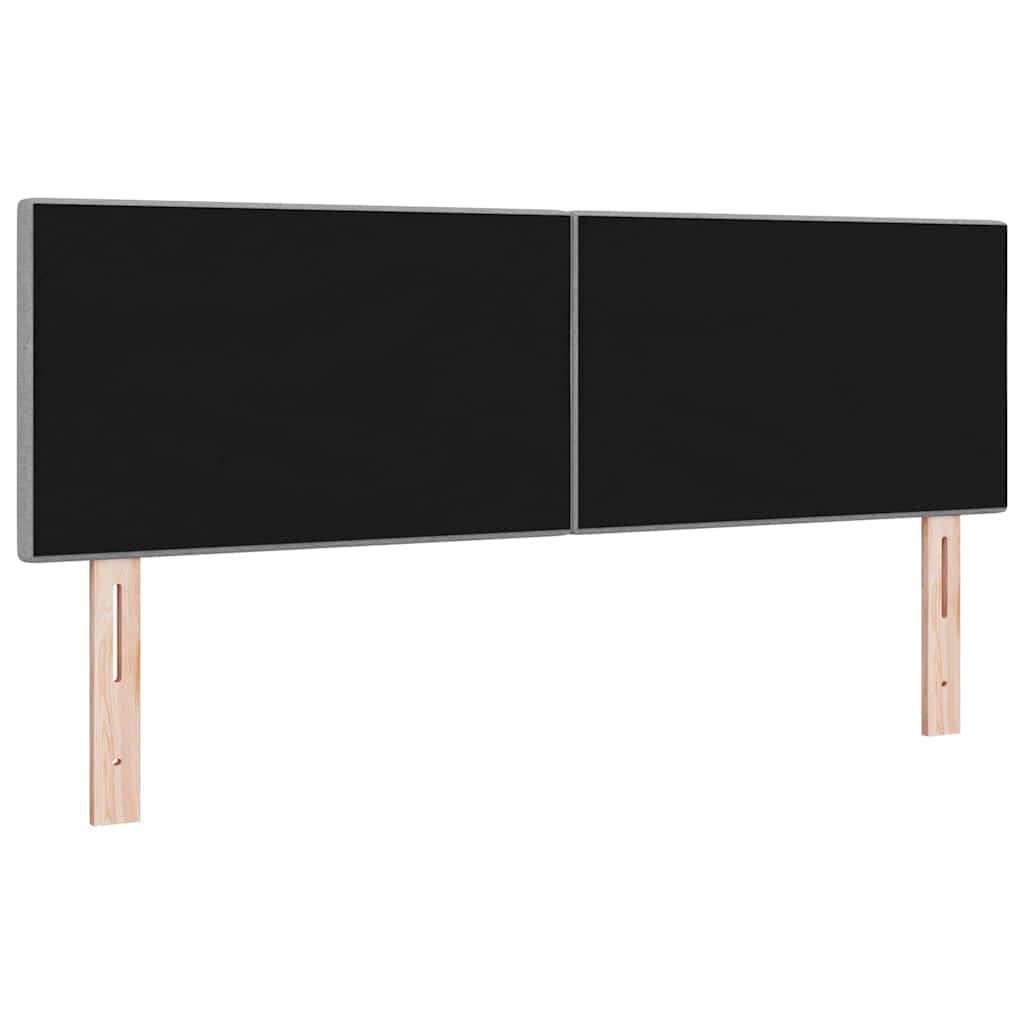 Tête de lit LED avec tête de lit Gris clair 160 cm Polyester - XIOS
