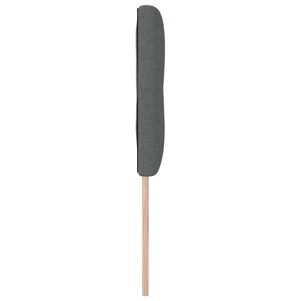 Tête de lit LED avec tête de lit Gris foncé 160 cm Polyester - XIOS
