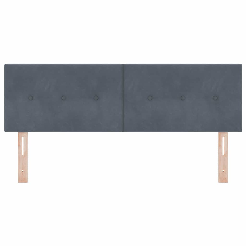 Tête de lit LED avec des lumières à LED Gris 160 cm Polyester - XIOS