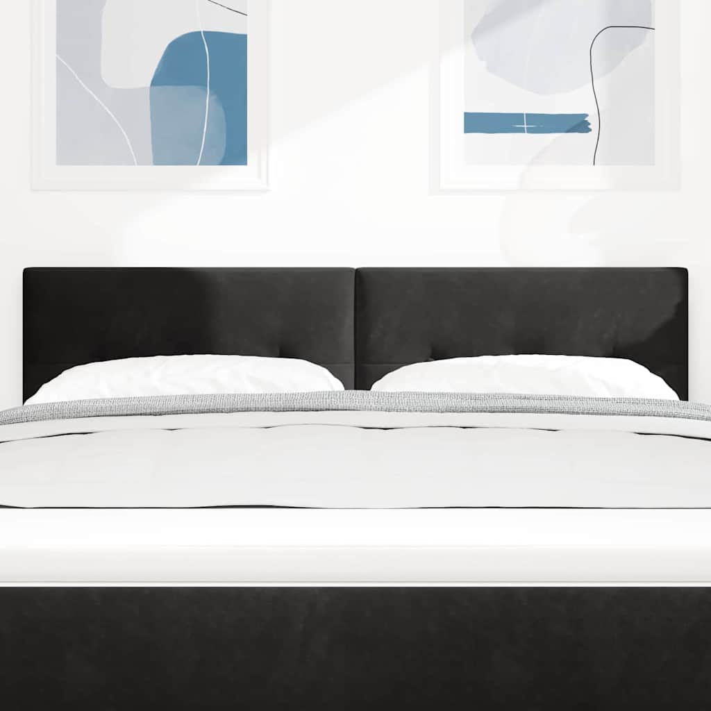 Tête de lit LED avec des lumières à LED Noir 160 cm Polyester - XIOS