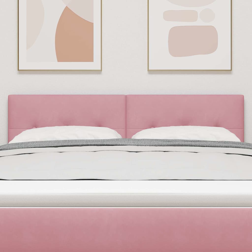 Tête de lit LED avec des lumières à LED Rose 160 cm Polyester - XIOS