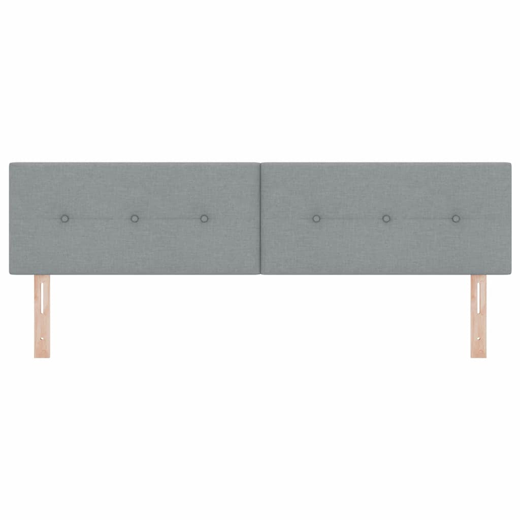 Tête de lit LED avec tête de lit Gris clair 180 cm Polyester - XIOS