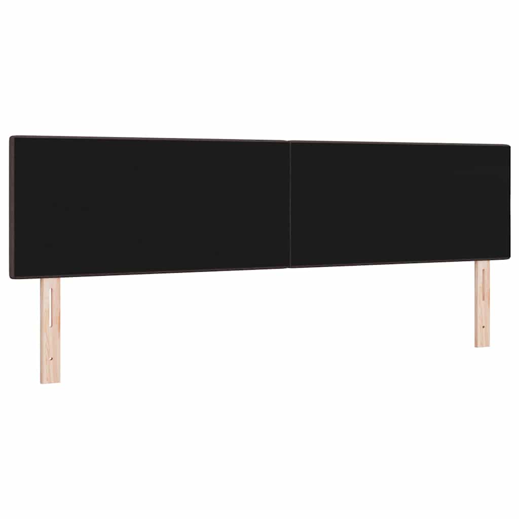 Tête de lit LED avec tête de lit Marron foncé 180 cm Polyester - XIOS