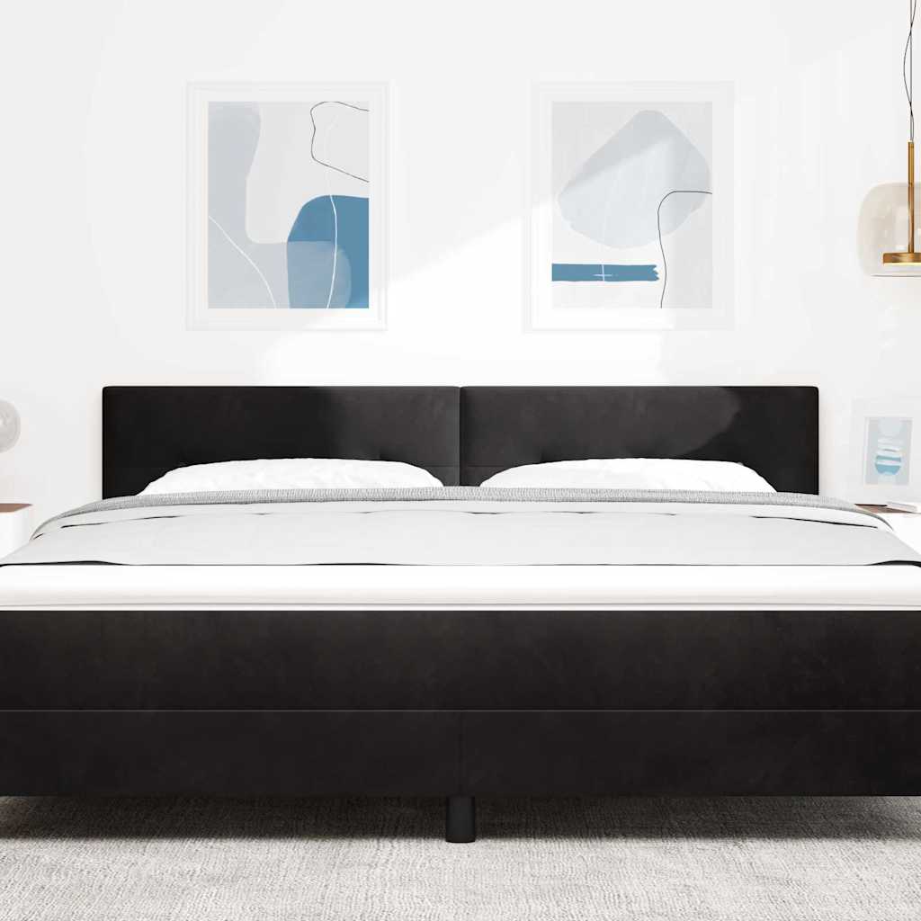 Tête de lit LED avec des lumières à LED Noir 180 cm Polyester - XIOS