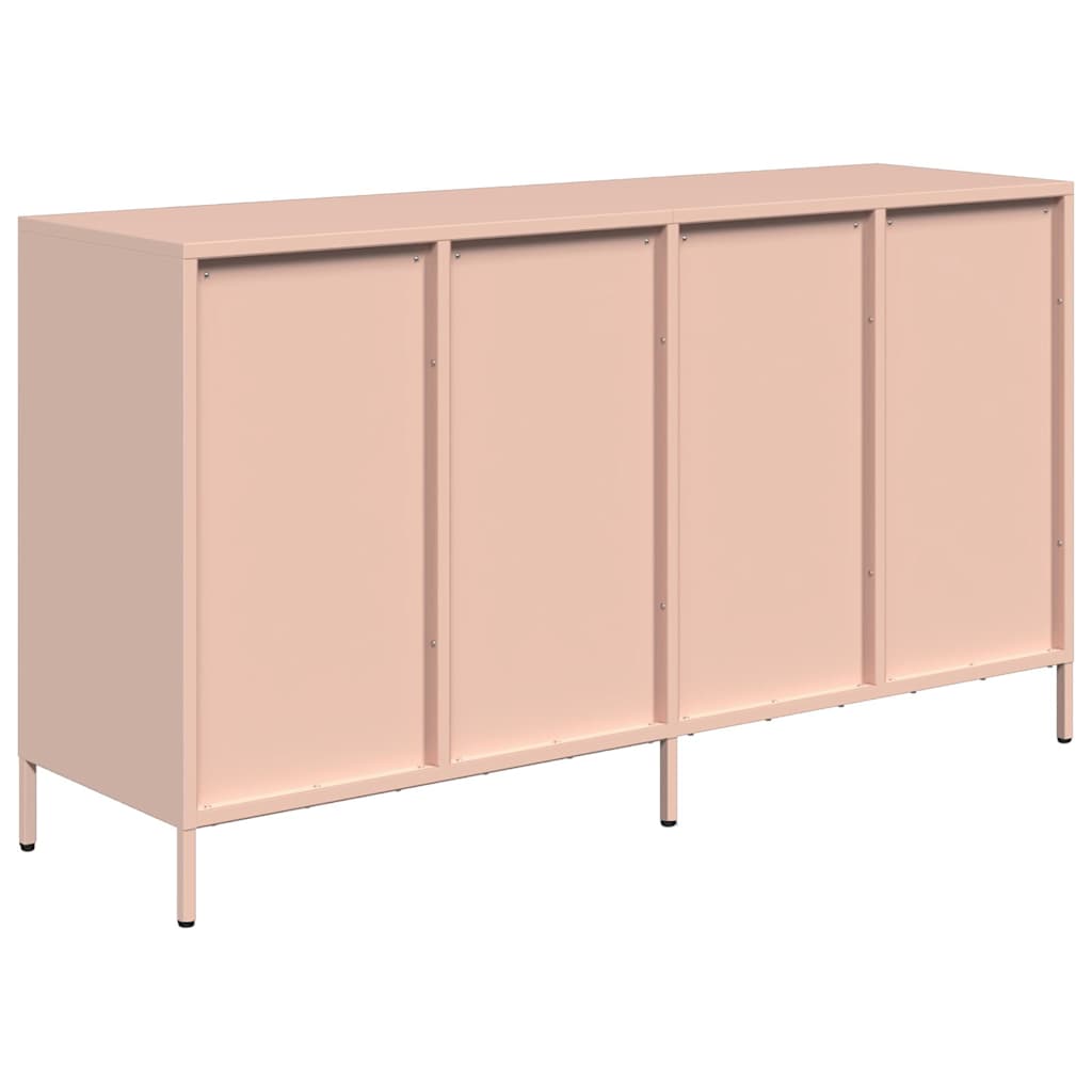 Buffet rose 135x39x73,5 cm acier laminé à froid - XIOS