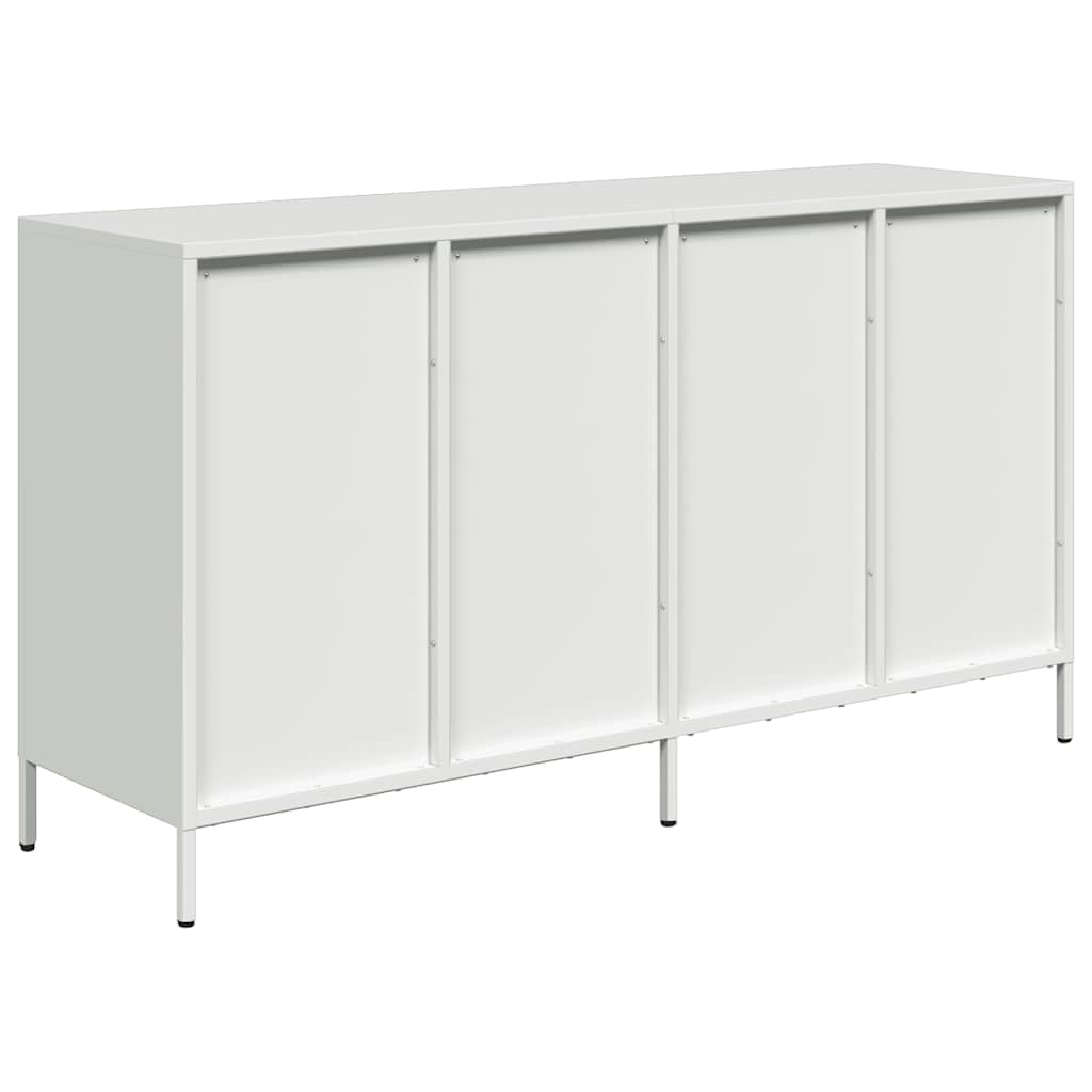 Buffet blanc 135x39x73,5 cm acier laminé à froid - XIOS