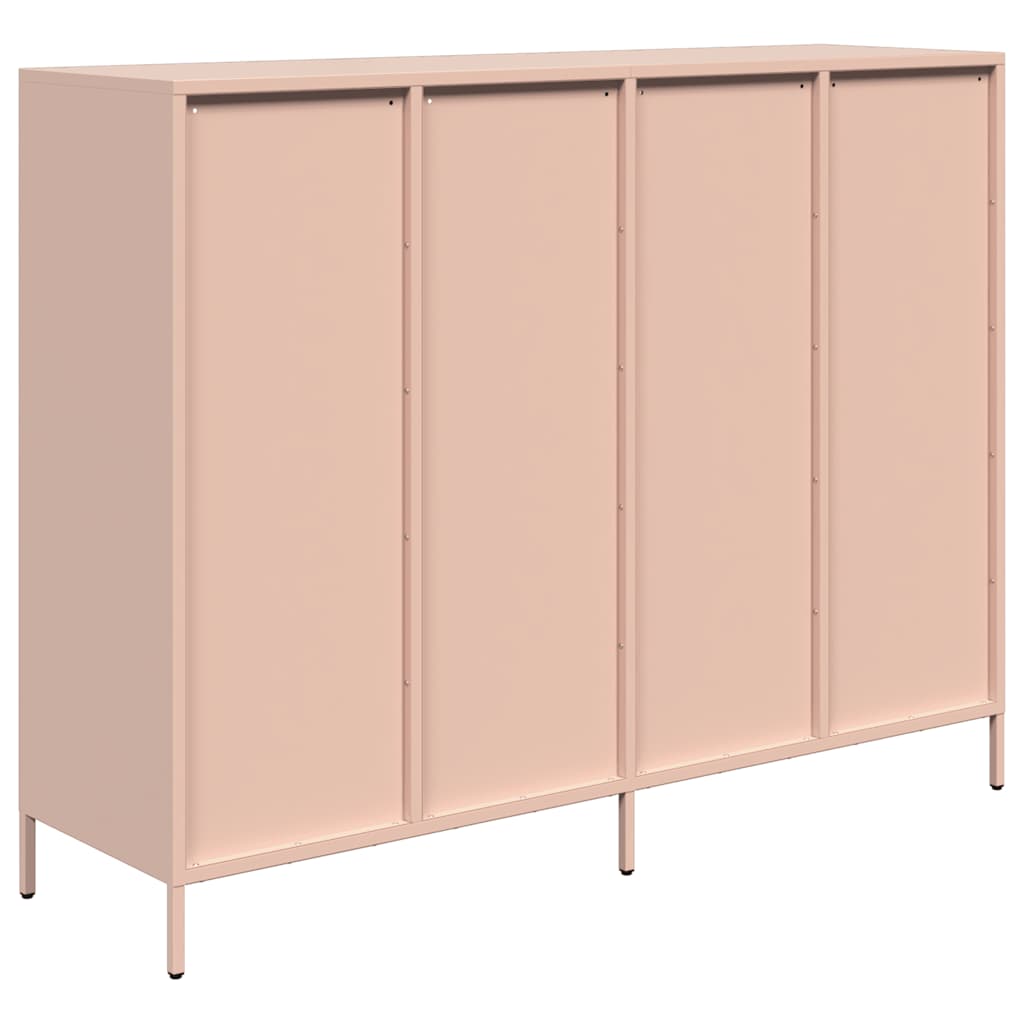 Buffet rose 135x39x103,5 cm acier laminé à froid - XIOS