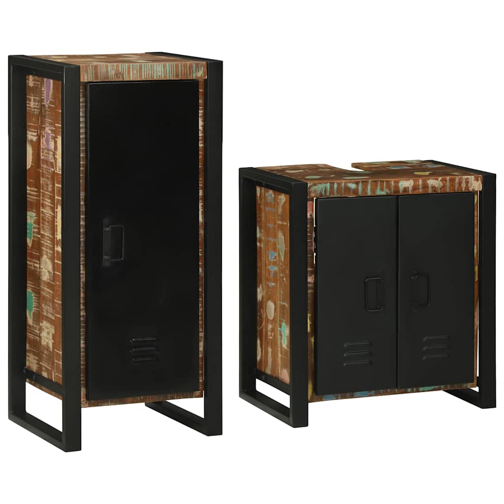 Ensemble de mobilier de salle de bain 2 pièces Multicolore