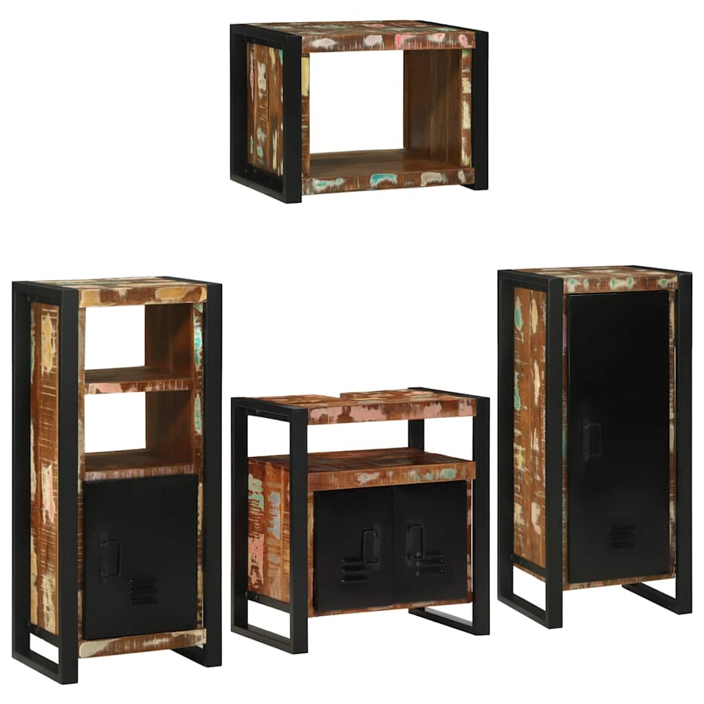 Ensemble de mobilier de salle de bain 4 pc Multicolore