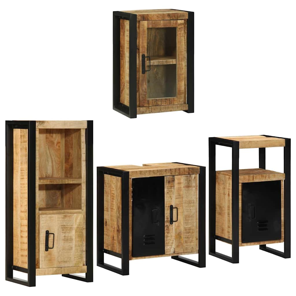 Ensemble de mobilier de salle de bain 4 pc Marron