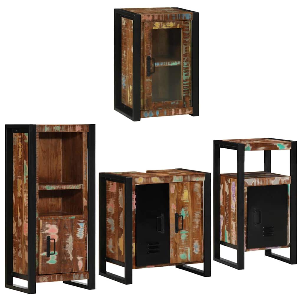 Ensemble de mobilier de salle de bain 4 pc Multicolore