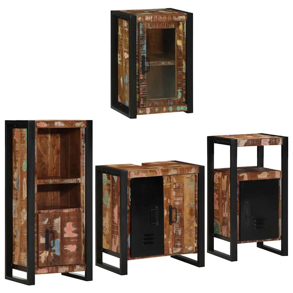 Ensemble de mobilier de salle de bain 4 pc Multicolore