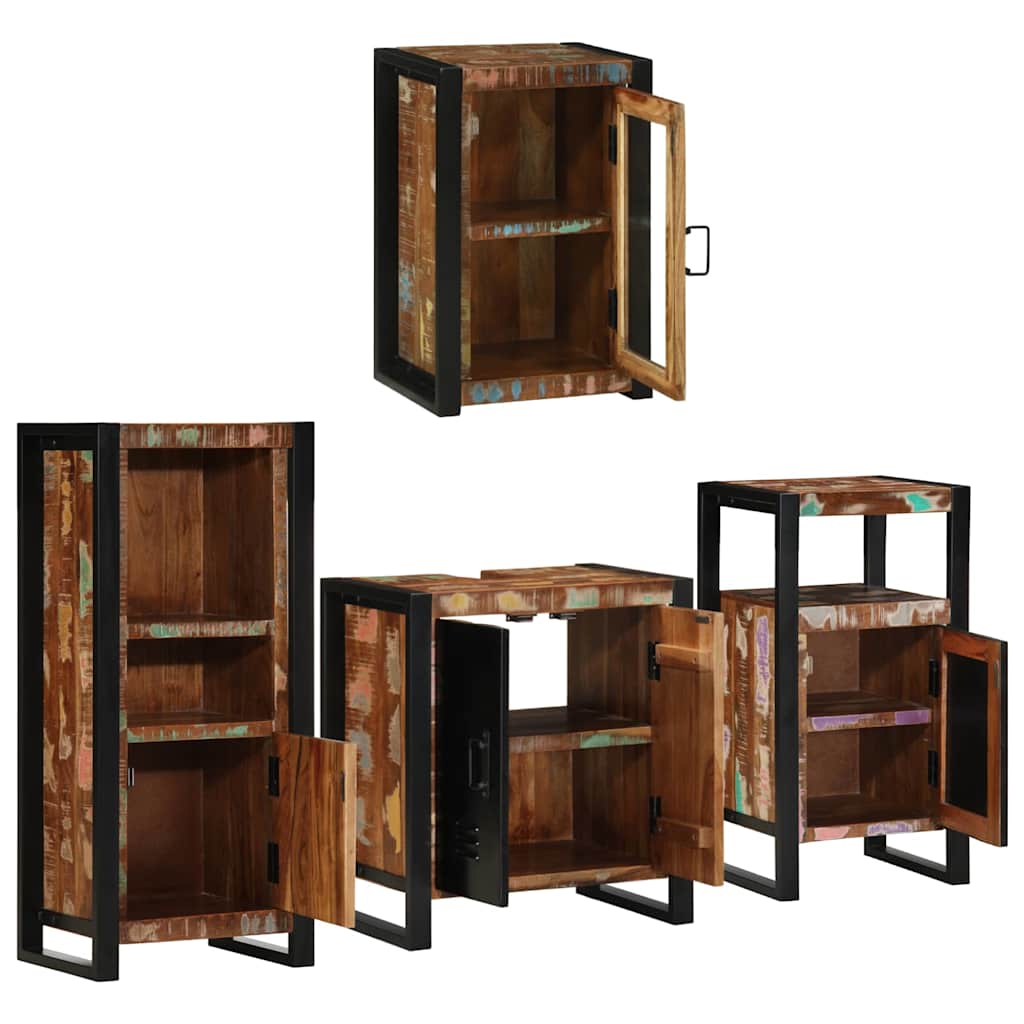 Ensemble de mobilier de salle de bain 4 pc Multicolore